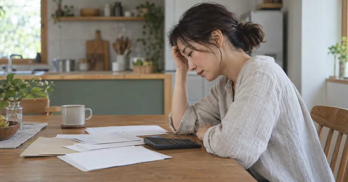 お金の不安が体に出るとき｜経済的ストレスと健康の関係